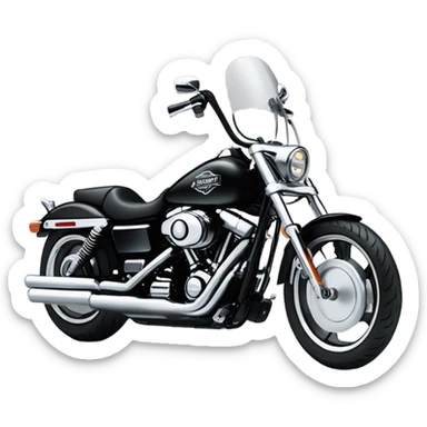 Black 2003 Dyna super glide T Sport Harley Davidson street style  sticker