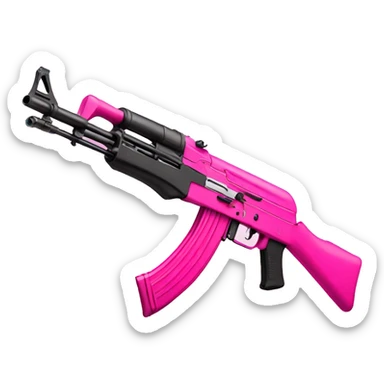 Pink ak-47 sticker