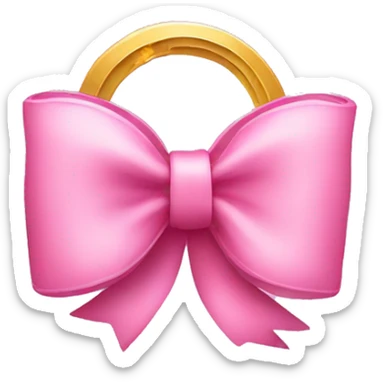 pink bow money and stars sticker