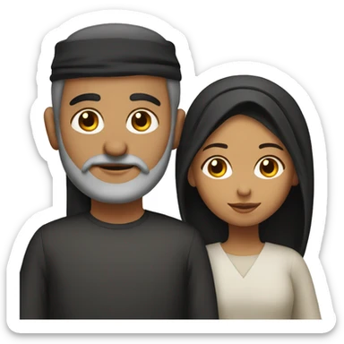 Arab and Turkish family Christian  sticker