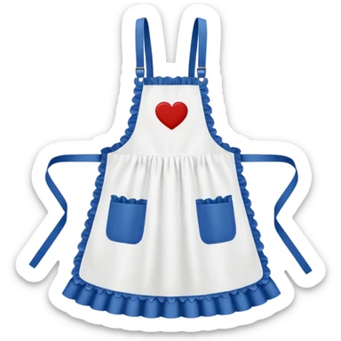 fancy kitchen apron  sticker