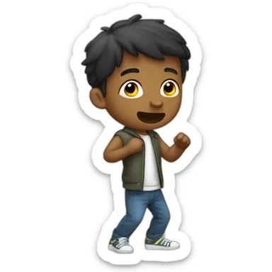 Garçon qui dab sticker