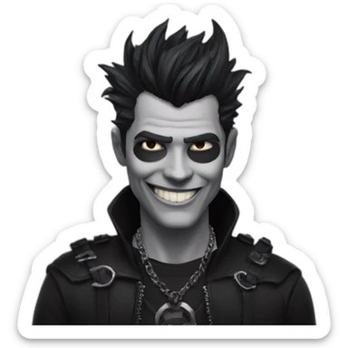 happy-goth-man sticker