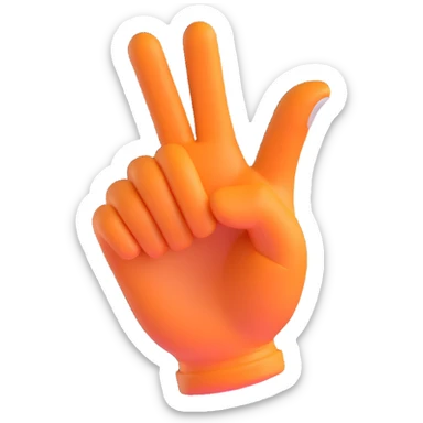 3D hand pointing at viewer with YOU text sticker