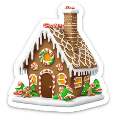 gingerbread house sticker