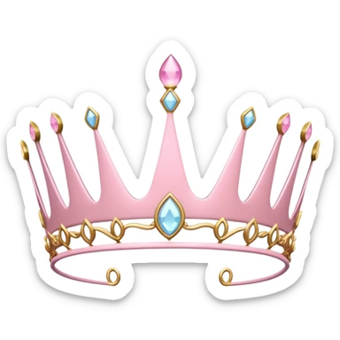 light pink tiara sticker