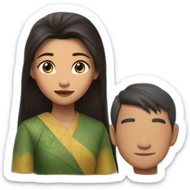 Raya and the last dragon movie, vietnamese girl sticker