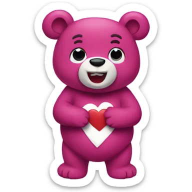 lotso with hearts sticker