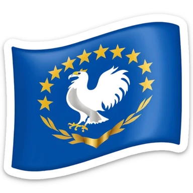 Flag of a country called Kosovo sticker