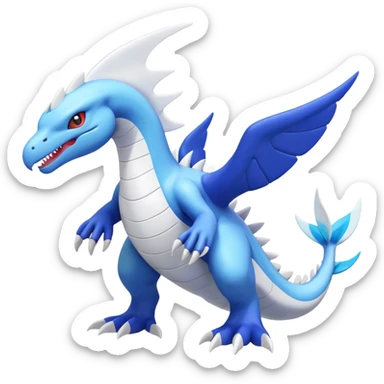 Lugia-Kyogre-Salamence-Reshiram-Latios-fusion-creature (full body) sticker