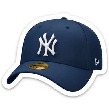 Brimless new york Yankee cap sticker