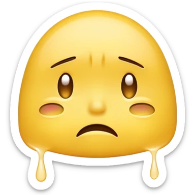 Begging sad emoji  sticker