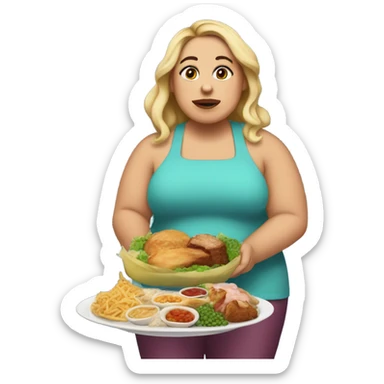 Contestant from 600 lb life with food sticker