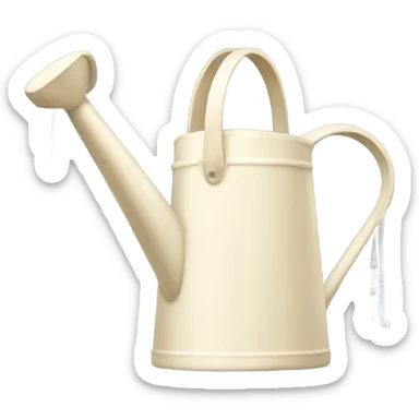 cream watering can sticker