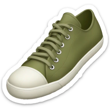 olive color sneakers sticker