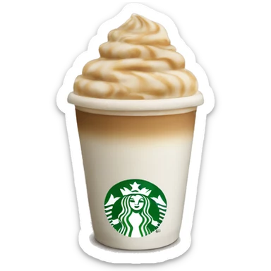 starbucks latte sticker