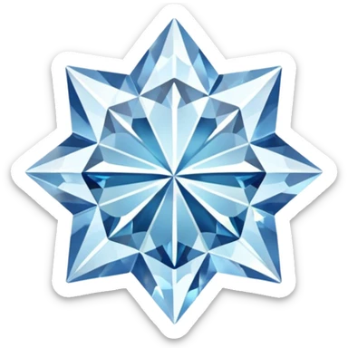 star shaped diamond sticker