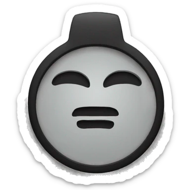 black symbol zero sticker