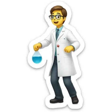 Chemist tripping sticker