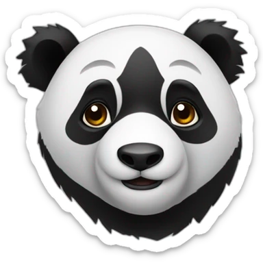 Panda qui haussa les épaules  sticker