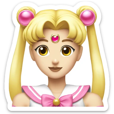 Sailor moon pink sticker