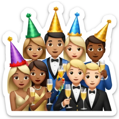 ceia de ano novo sticker