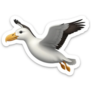 Albatross flying sticker