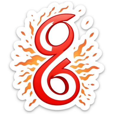 Bold red number 1000000 with energetic double underlines like the 100 emoji, vibrant and dynamic design conveying extreme approval and excitement sticker