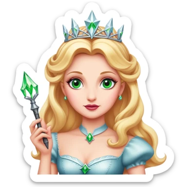 Glinda from Wicked with a wand sticker