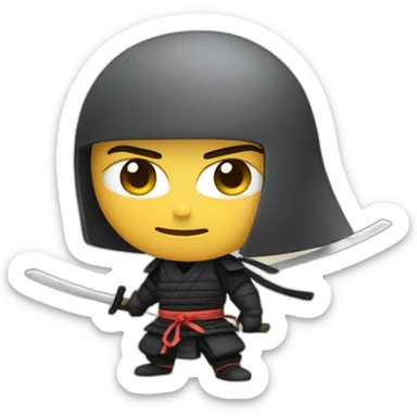 ninja-samurai sticker
