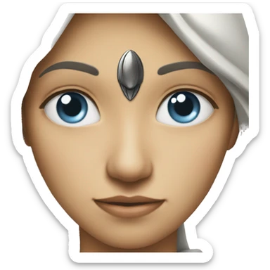 Un solo ojo con alas sticker