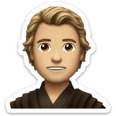 Anakin Skywalker in revenge of the Sith with his scar sticker