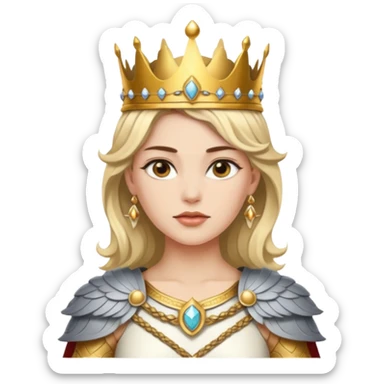 Valkyrie warrior crown sticker