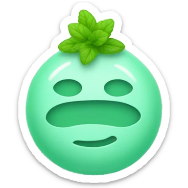 Mint green sticker