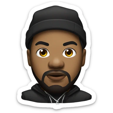 ice cube rapper sticker