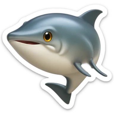Dauphin with du glas des sticker