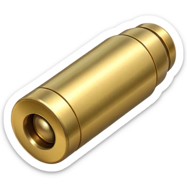 a single bullet sligly ratated to the right side sticker