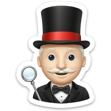 Mr Monopoly sticker