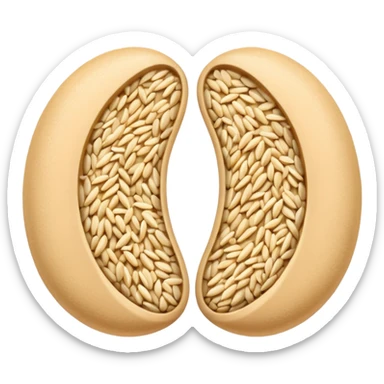 two sesame seeds sticker
