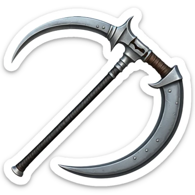 Give me the emoji reguler of the grim reaper scythe i want it to have same textures as this 😁⚰️ sticker