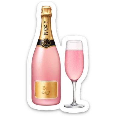 Pink champagne  sticker