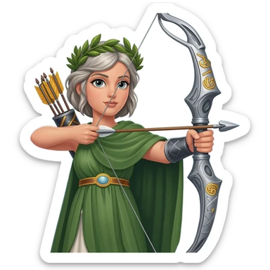 artemis greek god sticker