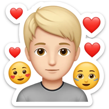 Romantic animated sticker boy
Cute emojis around 😗😏🥰😍😘😚
Fancy Persian text:
نازنین هیچوقت ولت نمی‌کنم
Soft animation, love style
 sticker