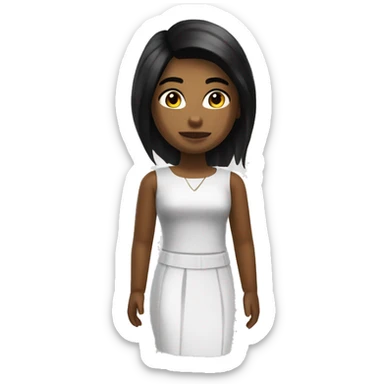 Girl from Roblox dress to impress with stylish clothes sticker