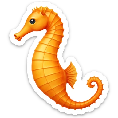 A seahorse emoji sticker