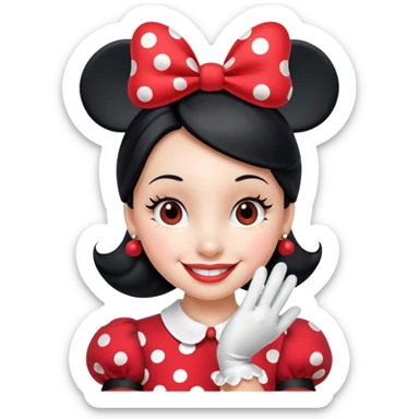 minnie mouse emoji sticker