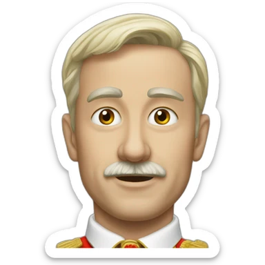 albert premier roi belgique sticker