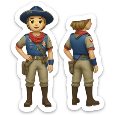 Scout unitaire de France sticker