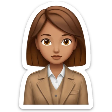 a pretty bratz tan girl who is fat sticker