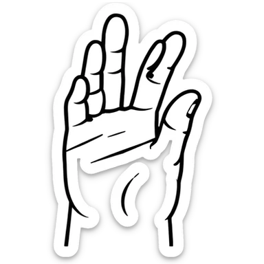 movie director hand frame gesture, film framing sticker